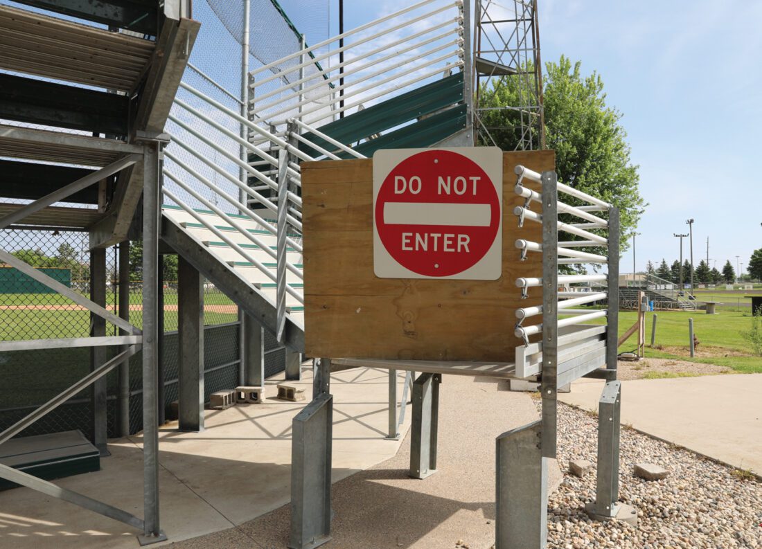 Ball park bleachers deemed unsafe | News, Sports, Jobs - Faribault County Register - Vimarsana News